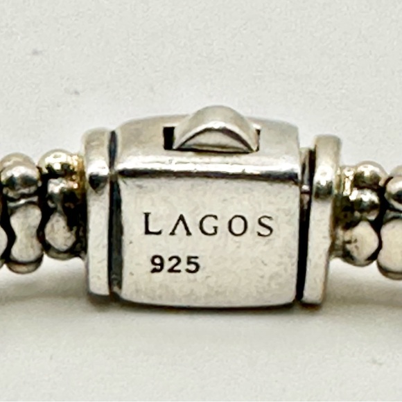Lagos Sterling 7 Station Caviar Bracelet - Picture 4 of 8